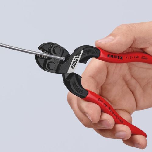 Knipex CoBolt S Compact Bolt Cutters Plastic Coated Black Atramentized 160mm 71 31 160